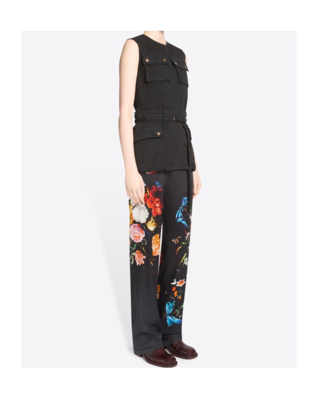 Dries Van Noten Black Overdyed Utility Top