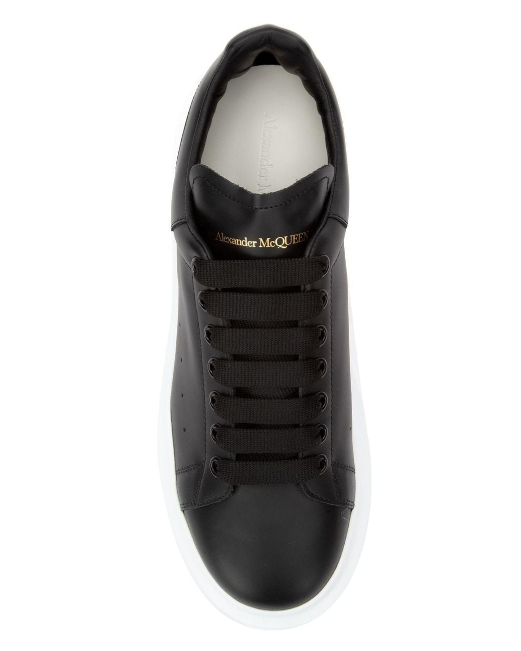 McQueen Black Oversized Low-Top Sneakers