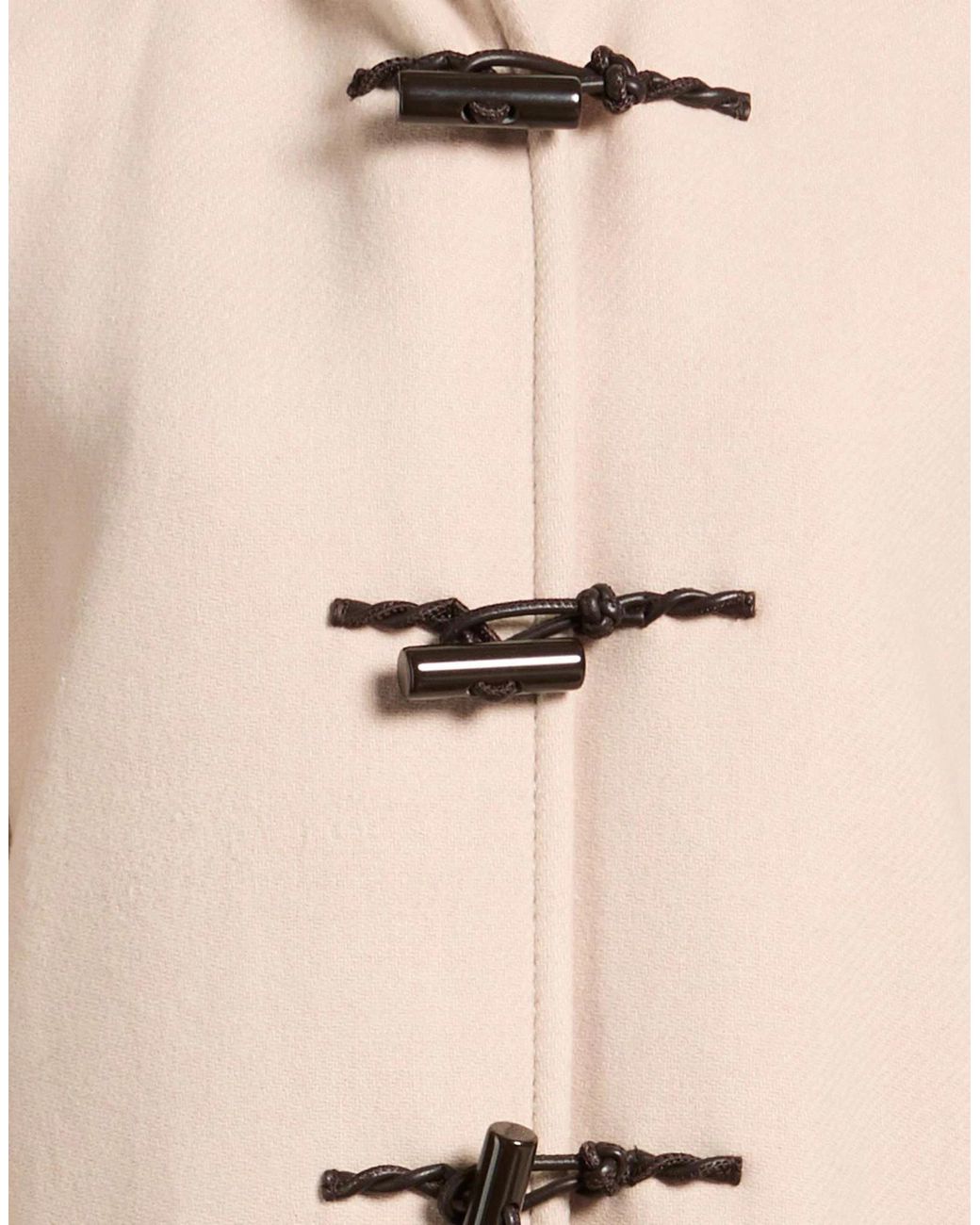 MAX&Co. Natural Solid Color Duffle Coats