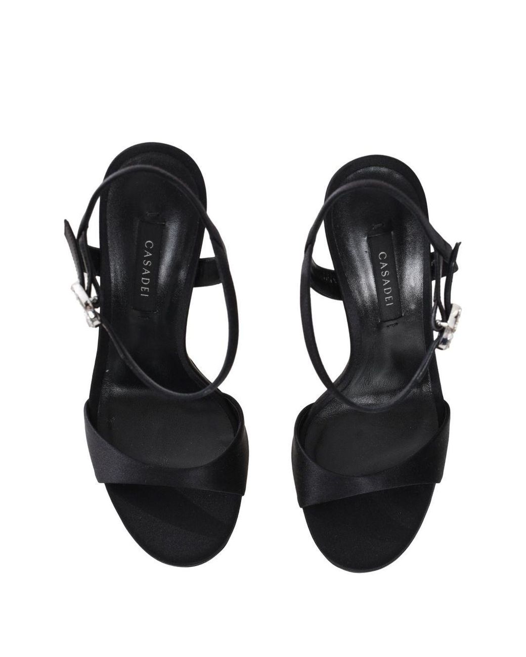Casadei Black 100Mm Michelle Sandals