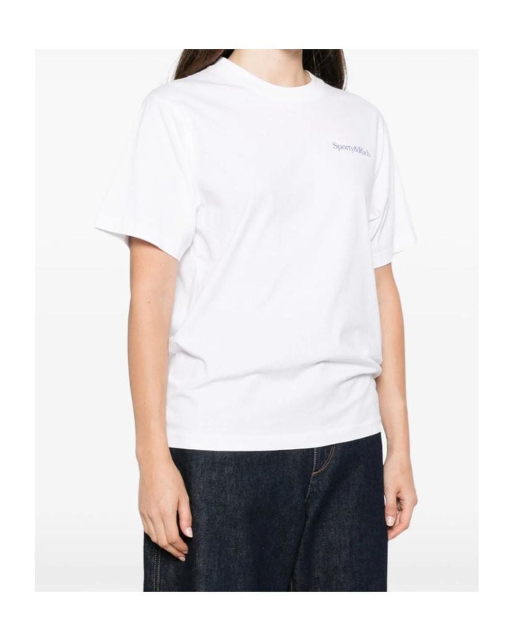 Sporty & Rich Blue Short-Sleeved T-Shirt