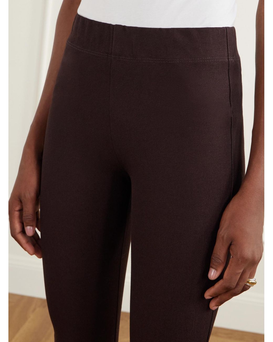 Joseph Brown Stretch-Jersey Skinny Pants