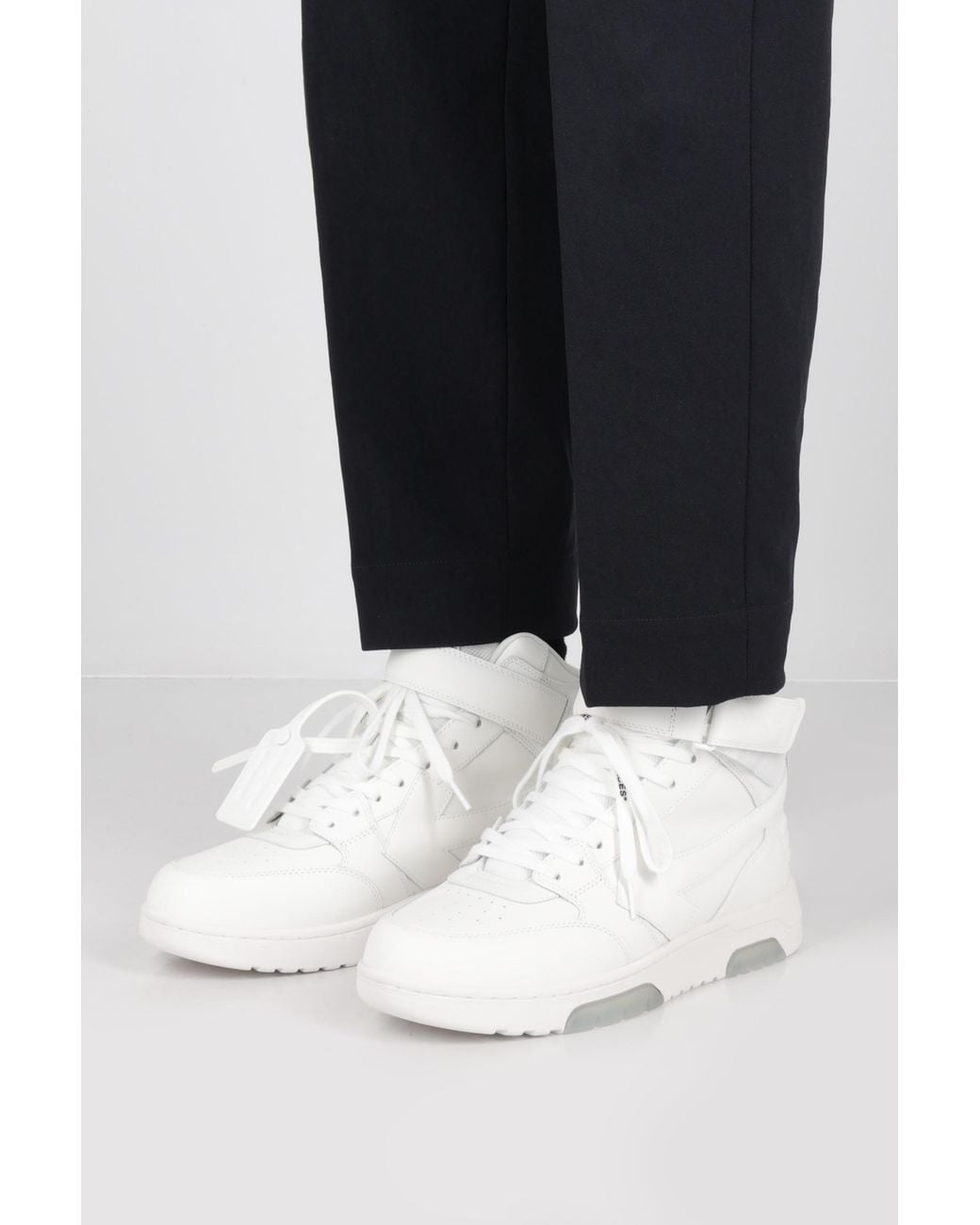 Off-White c/o Virgil Abloh White Out Of Office High-Top Sneakers for men