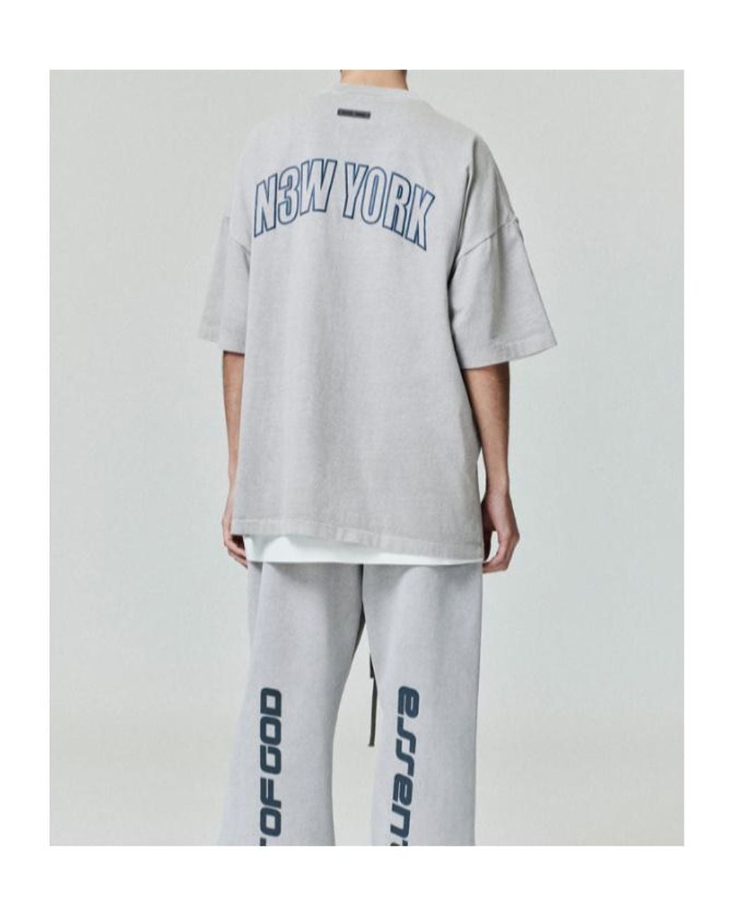 Fear Of God Gray New York 90S T-Shirt for men