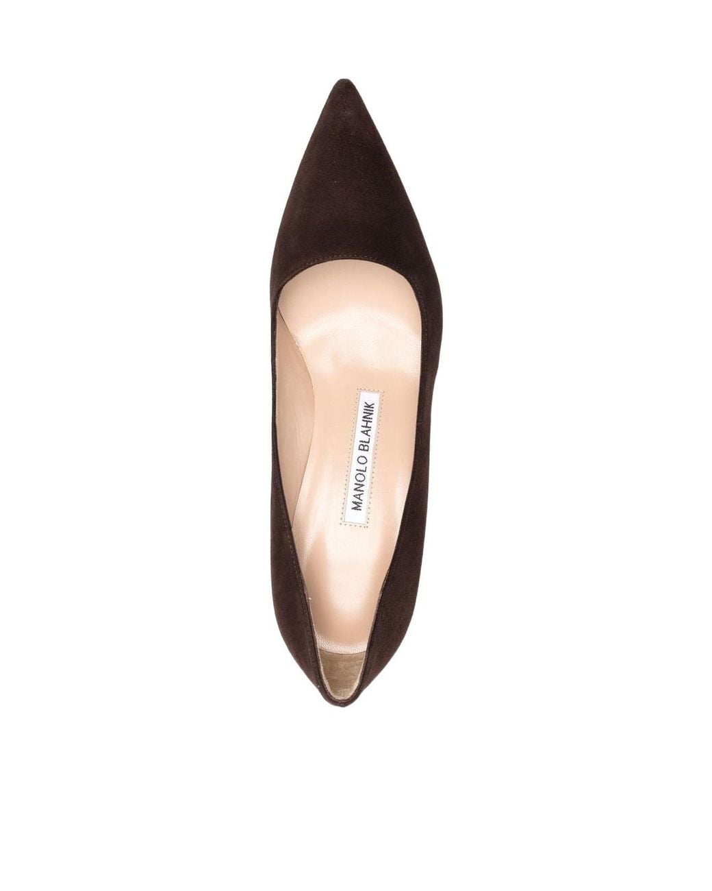 Manolo Blahnik Brown Suede Pumps