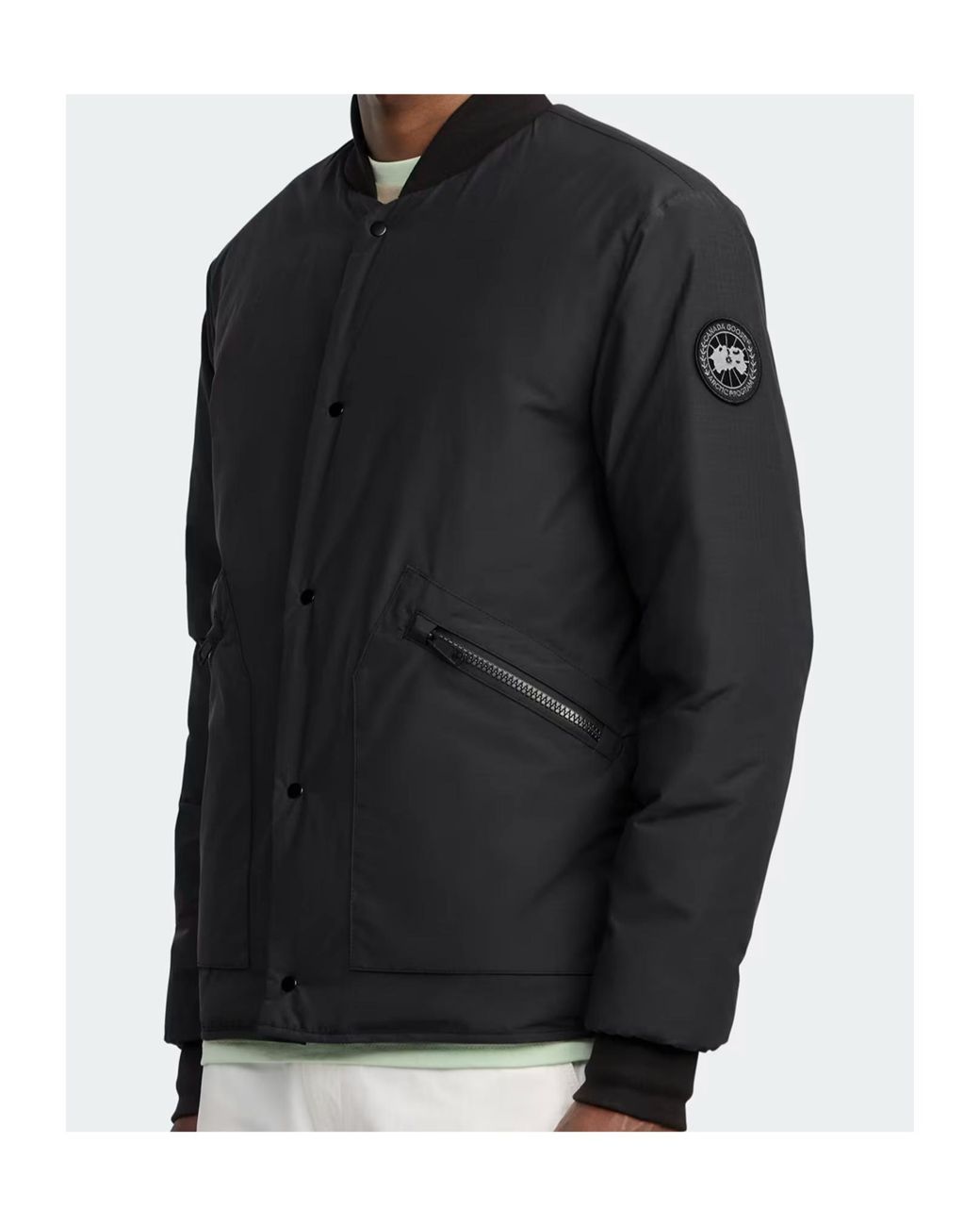 Canada Goose Natural Boswell Logo Patch Reversible Jacket for men