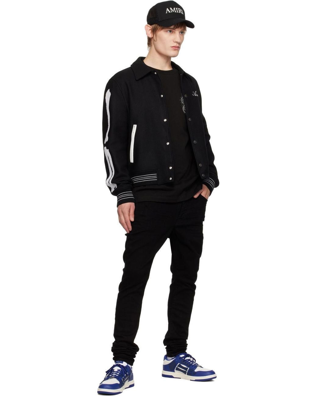 Amiri Blue Skel Top Low Sneaker for men