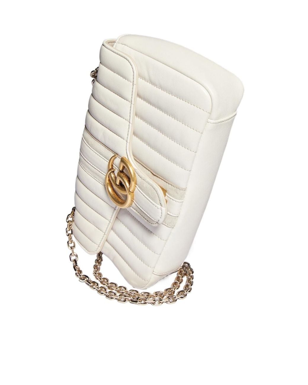 Gucci Natural Jetset Gg Marmont Medium Shoulder Bag