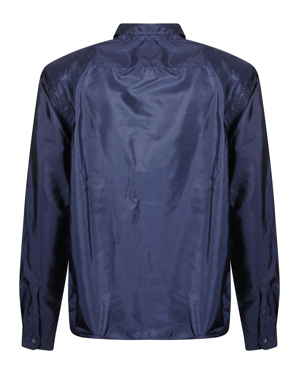 Prada Blue Long-Sleeved Button-Up Shirt for men