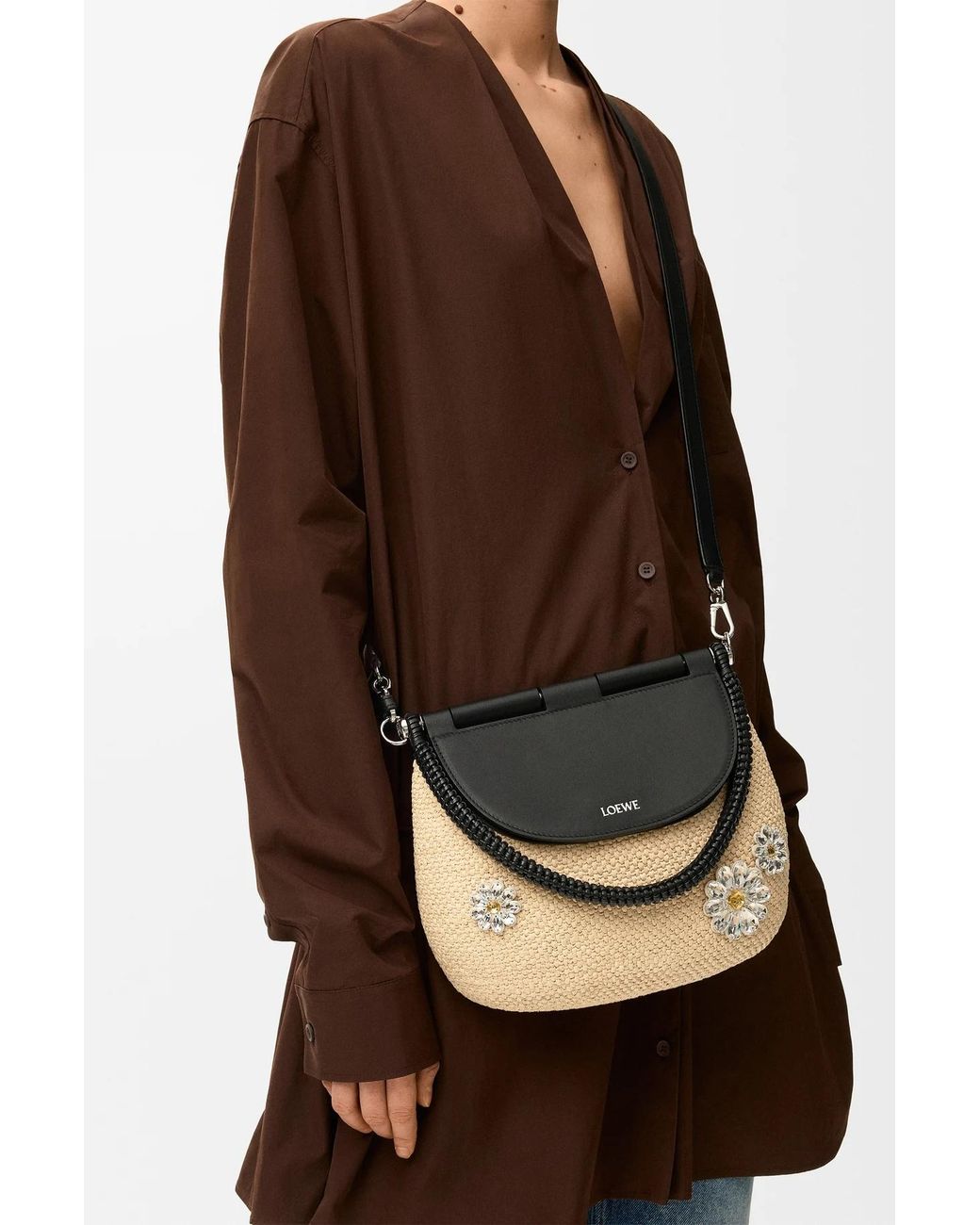Loewe Black Medium Pescador Bag