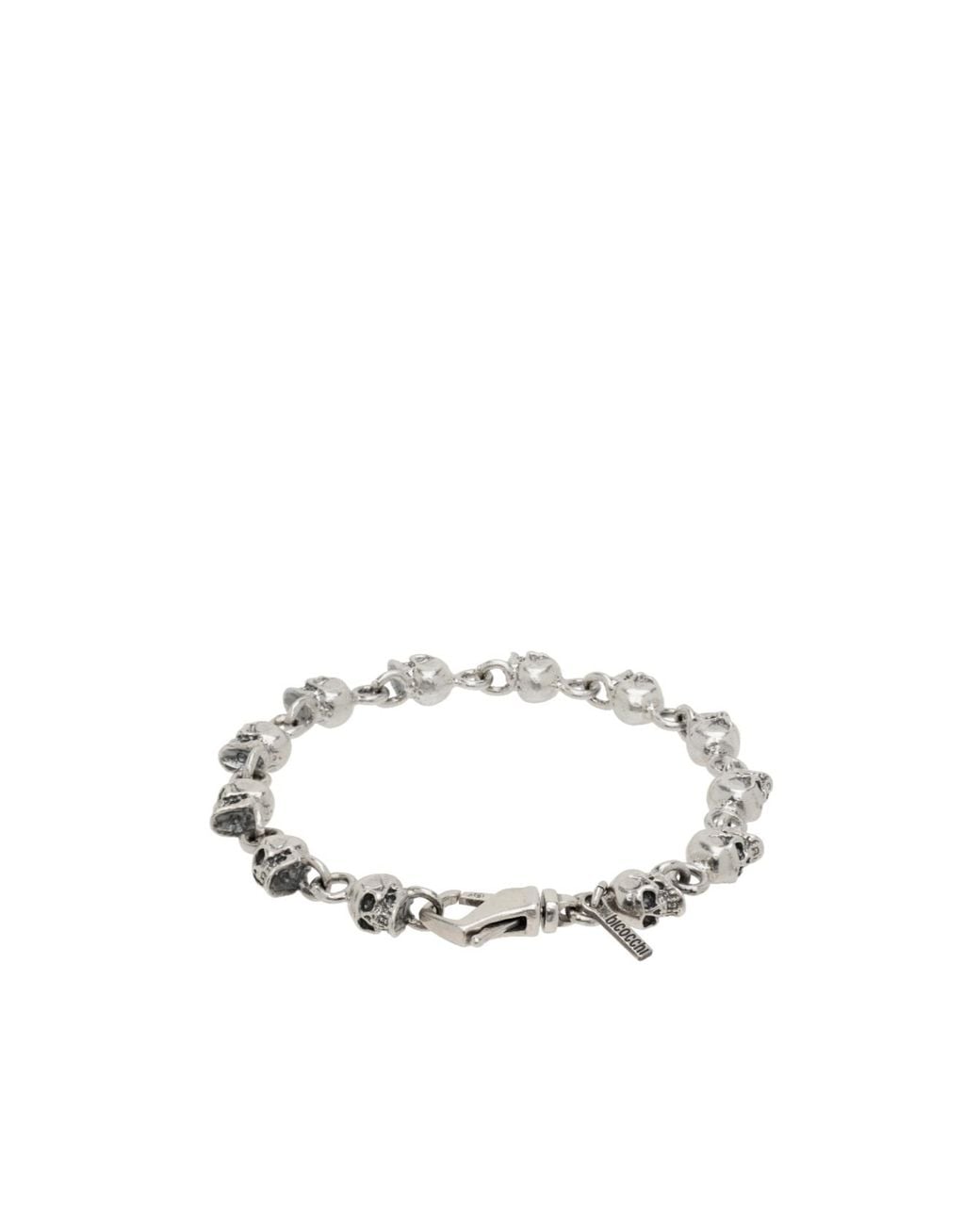 Emanuele Bicocchi White Skull Bracelet for men