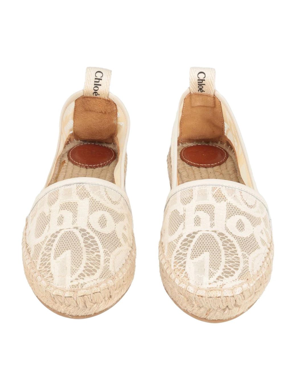 Chloé Natural Leather Espadrilles
