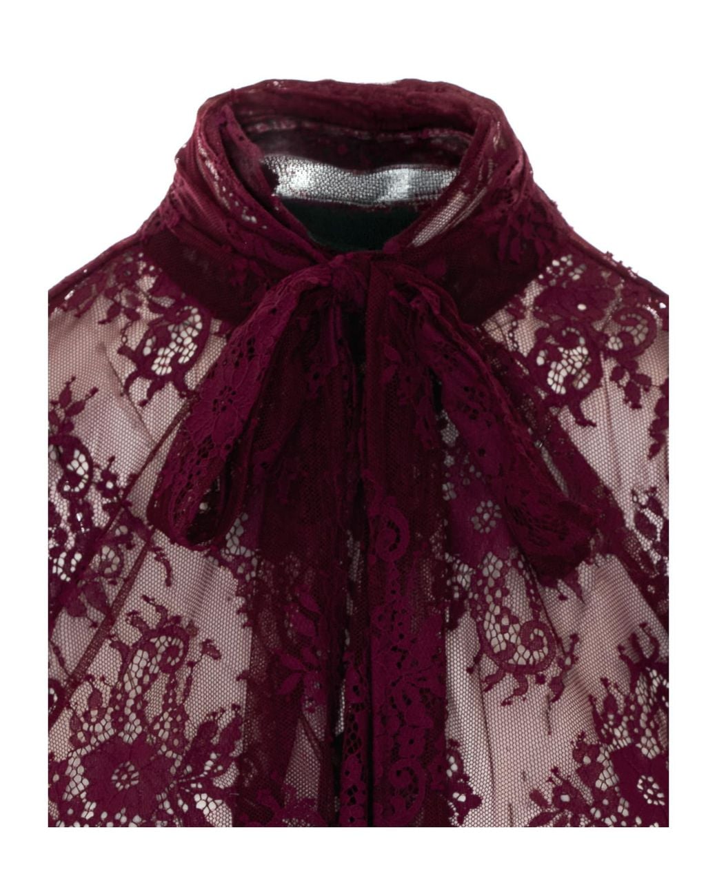 Aniye By Red Sheer Lace Bow-Tie Blouse