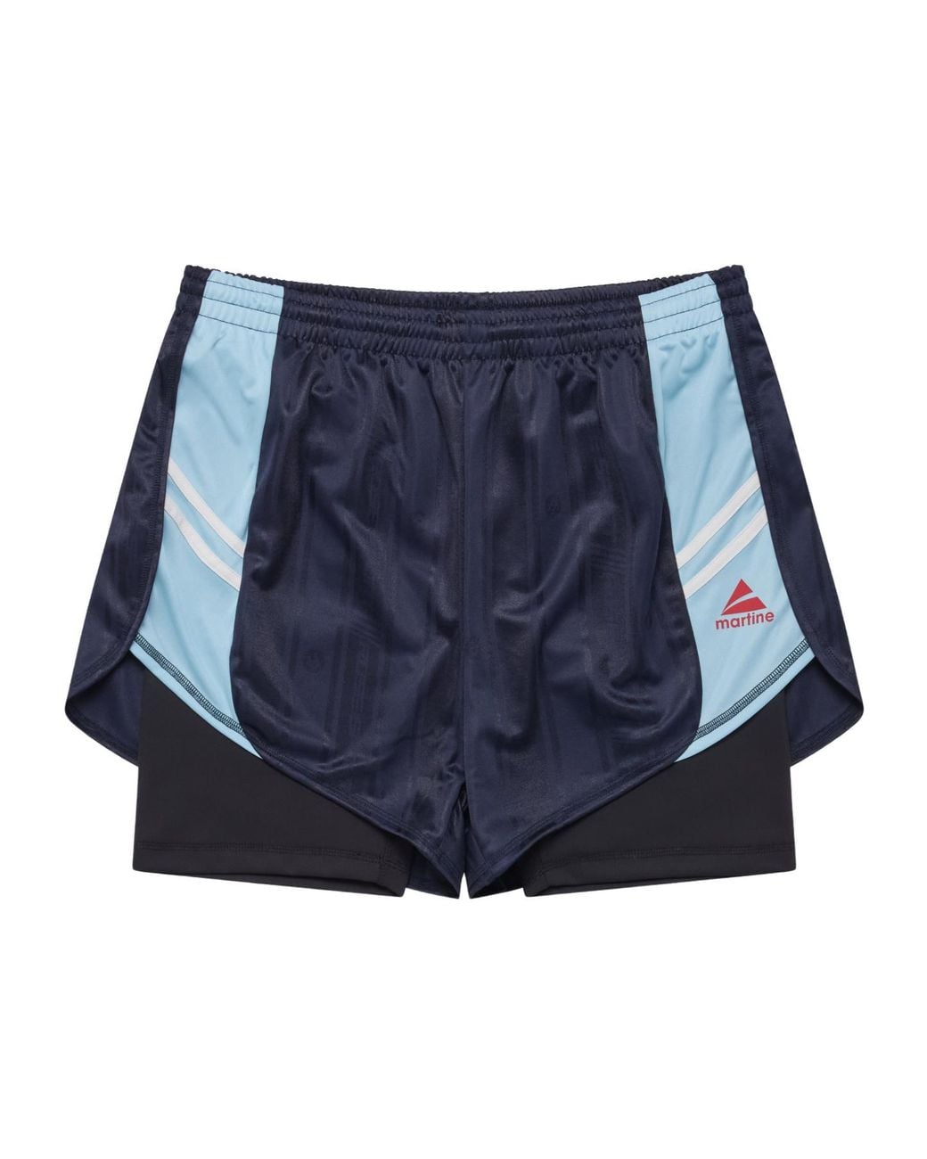 Martine Rose Blue Stripe Detail Shorts for men