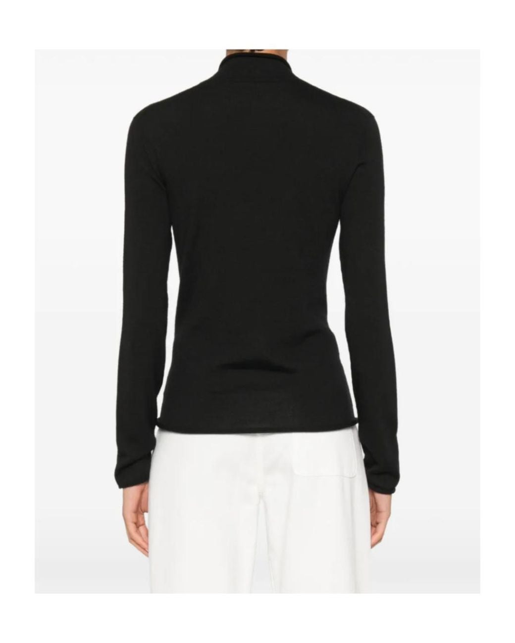 The Row Black Phaed Sweater