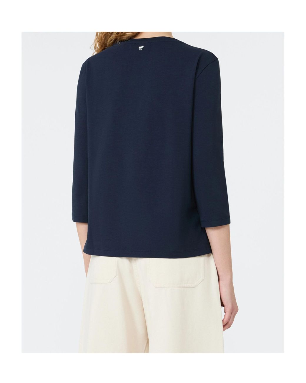 Weekend by Maxmara Blue Cotton Jersey T-Shirt