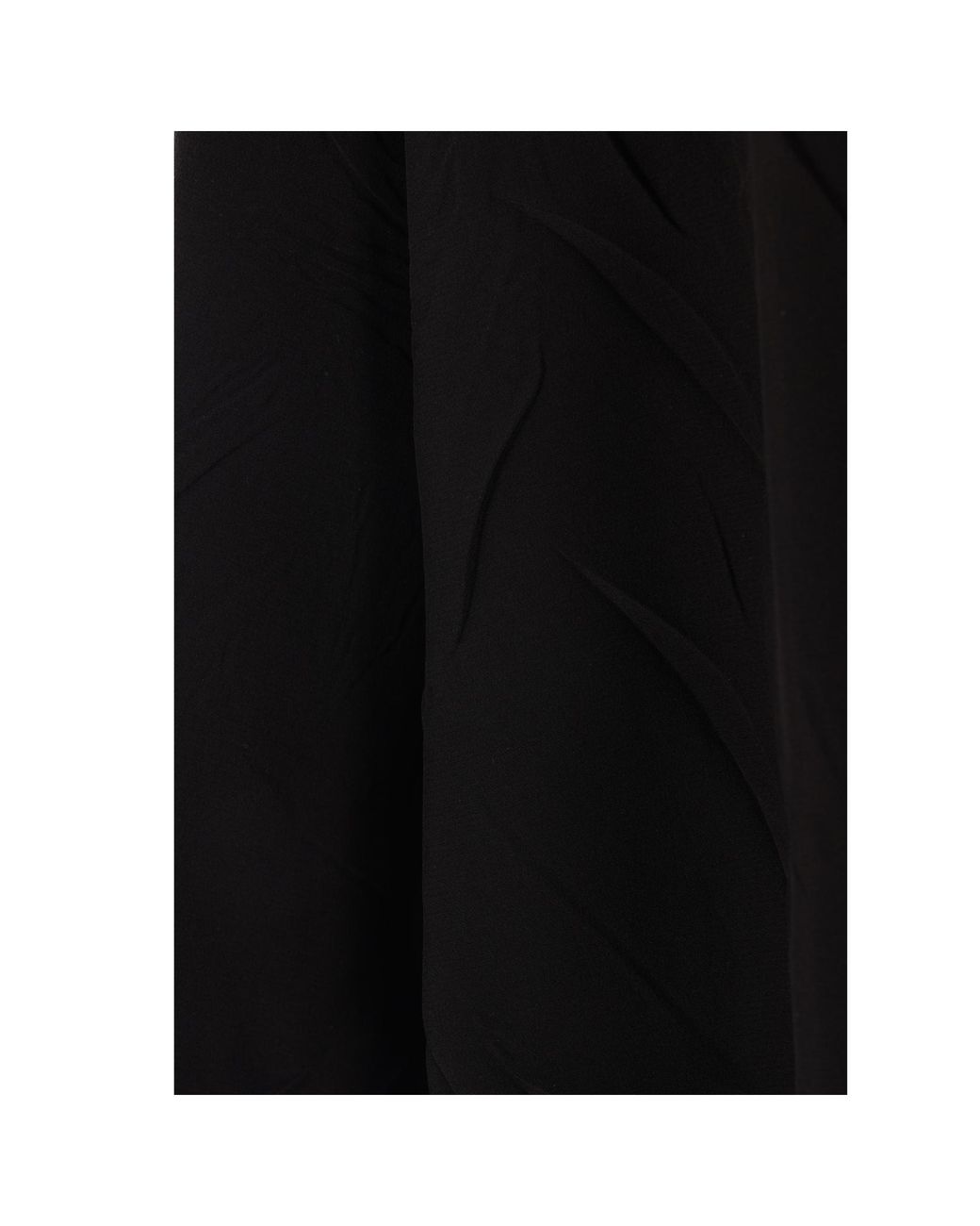Balenciaga Black Crinkled Silk Midi Dress