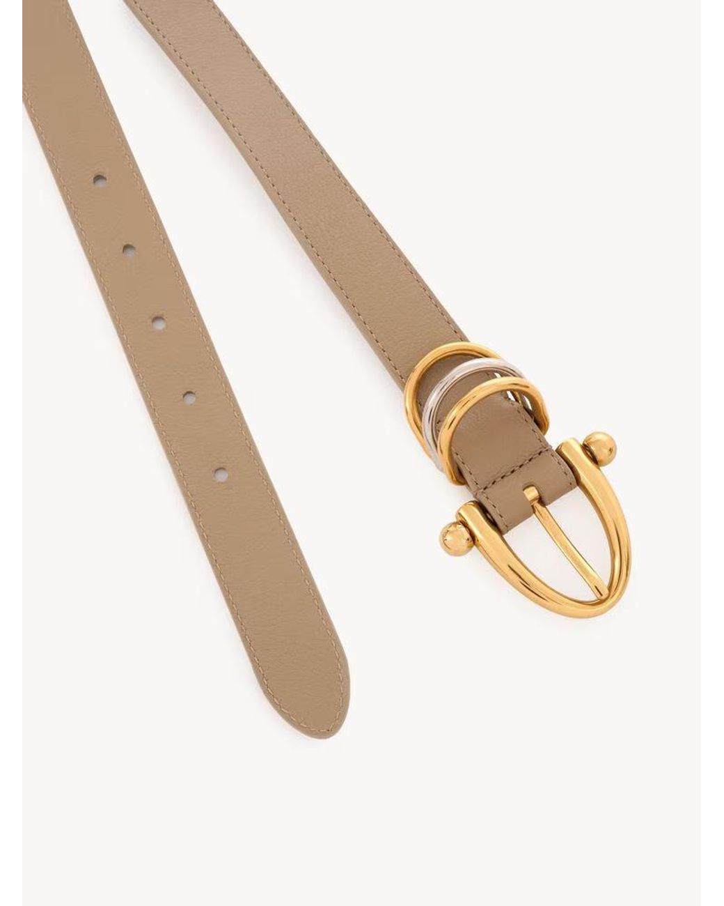 Chloé White Chloé Bracelet Buckle Belt