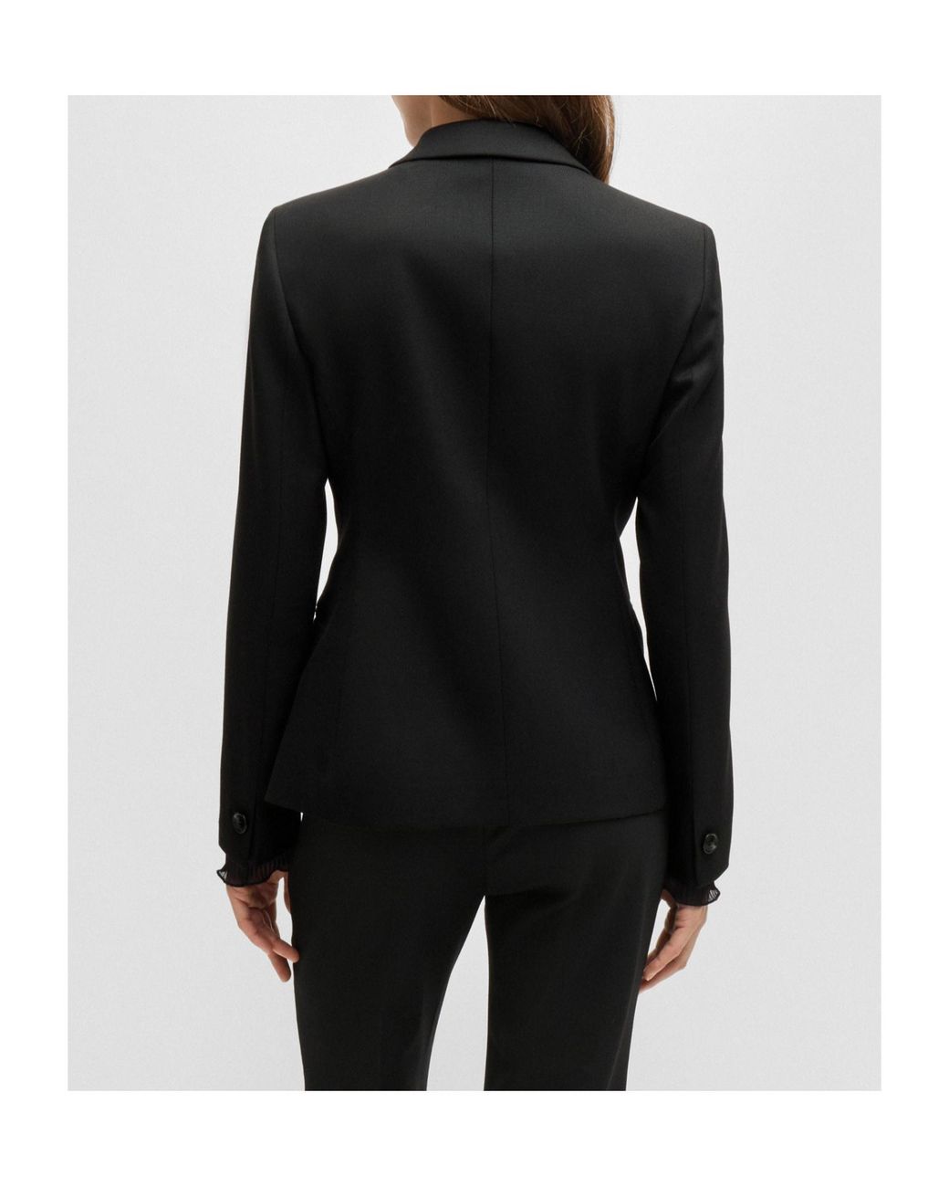 Boss Black Boss Double Breasted Slim-Fit Blazer