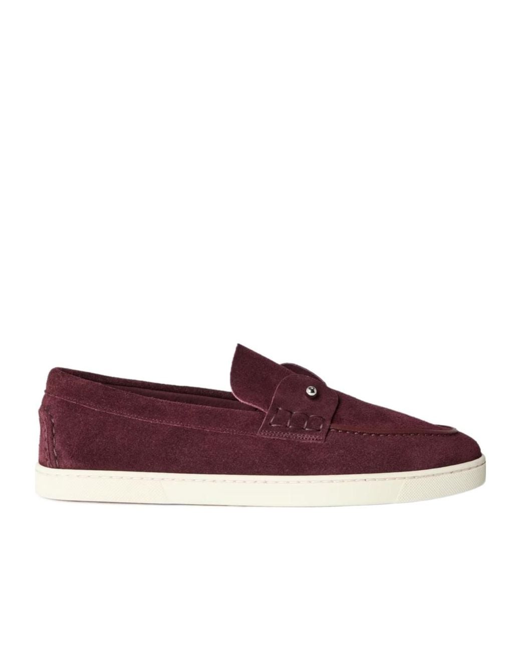 Christian Louboutin Red Lapel Detail Loafers for men