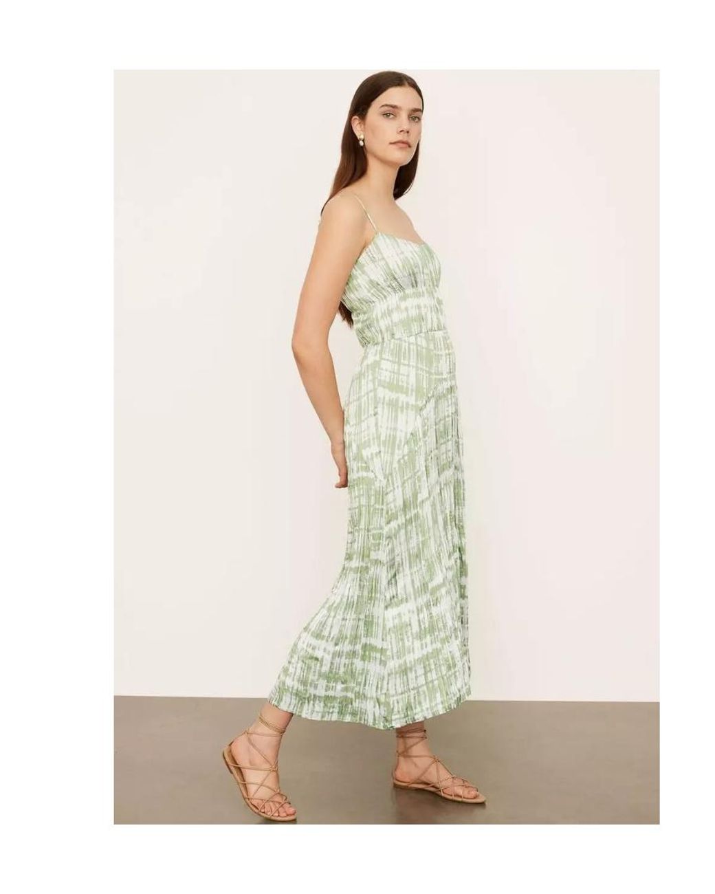 Vince Green Tie-Dyed Suspender Dress
