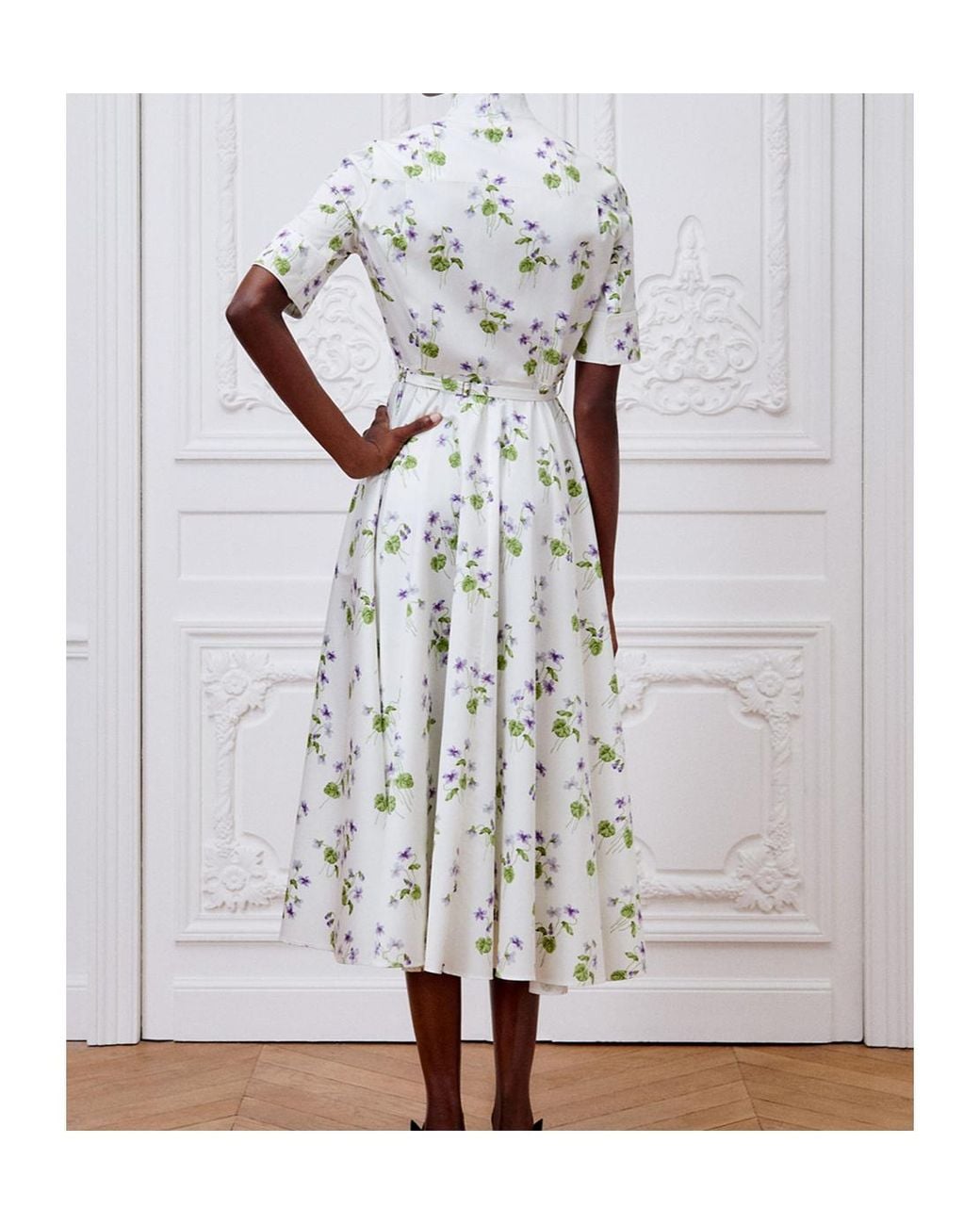 Dior White Mid-To-Long Shirt Dress