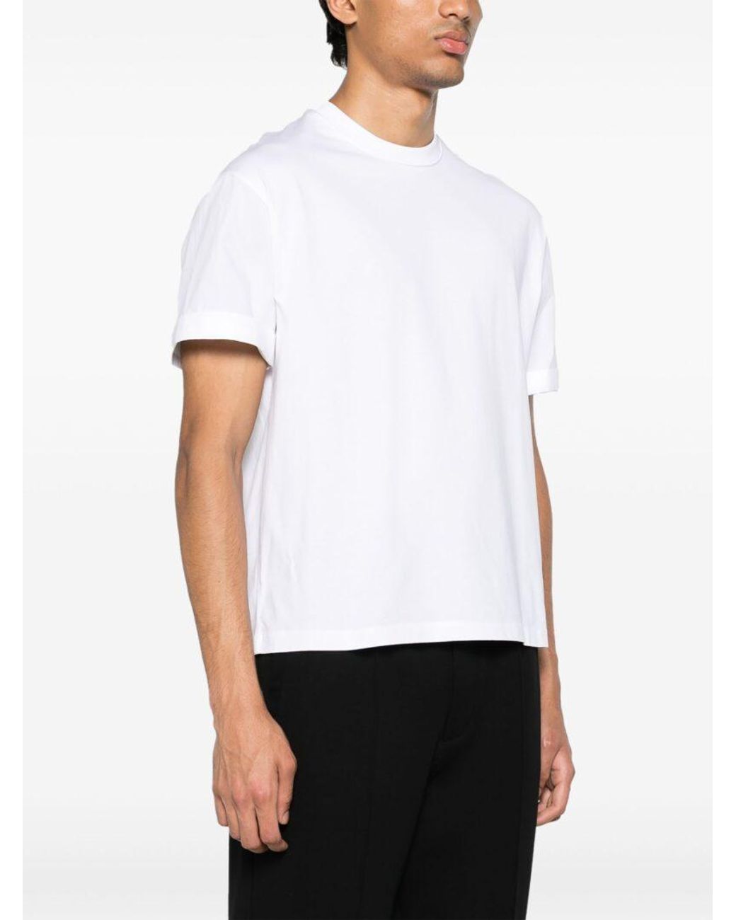 Neil Barrett White Short-Sleeved Crewneck T-Shirt for men
