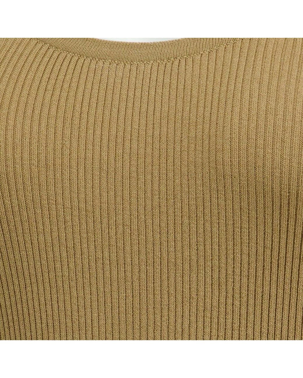 Max Mara Green Editta Sleeveless Ribbed Tank Top