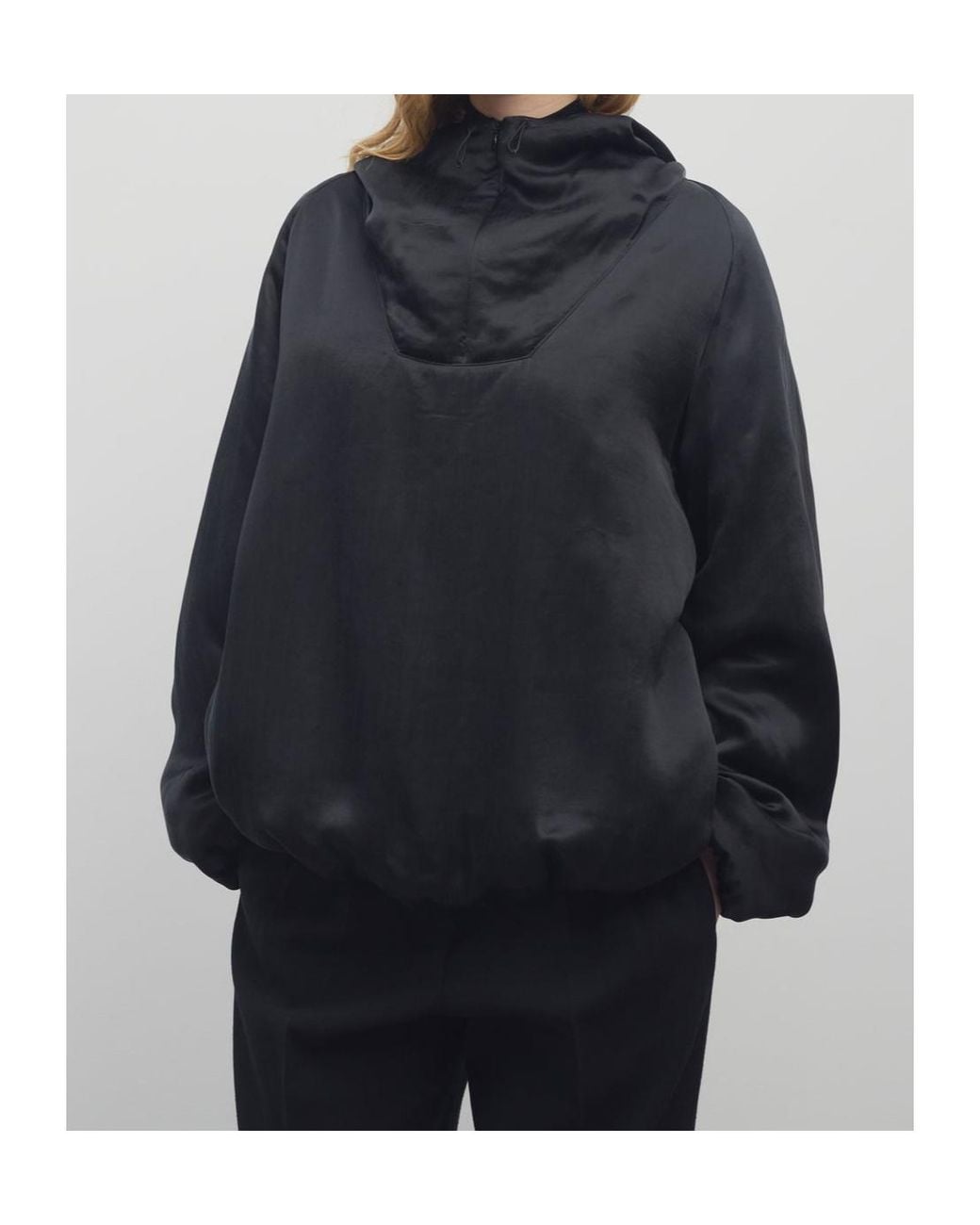 The Row Black Garel Cupro Jacket