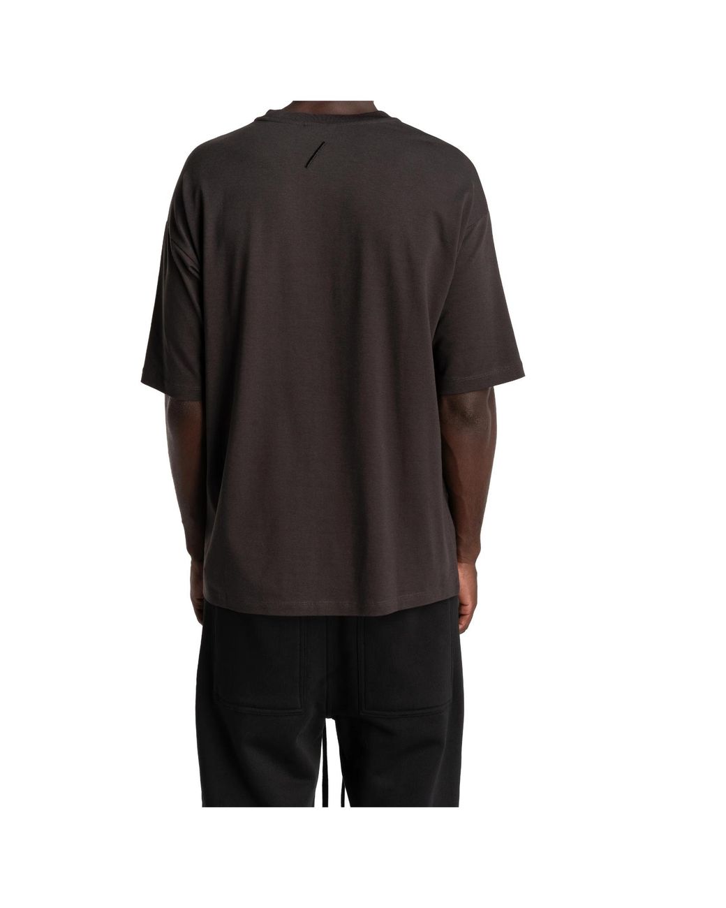 Thom Krom Black Oversized Crewneck T-Shirt for men