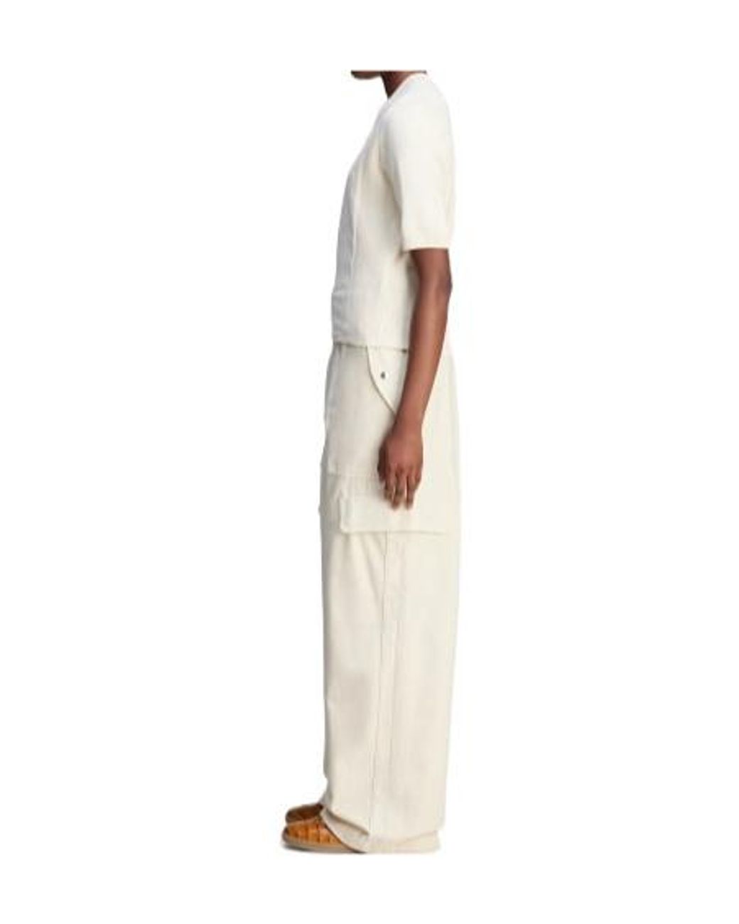 Adidas Originals White X Wales Bonner Knitted Short-Sleeved Top