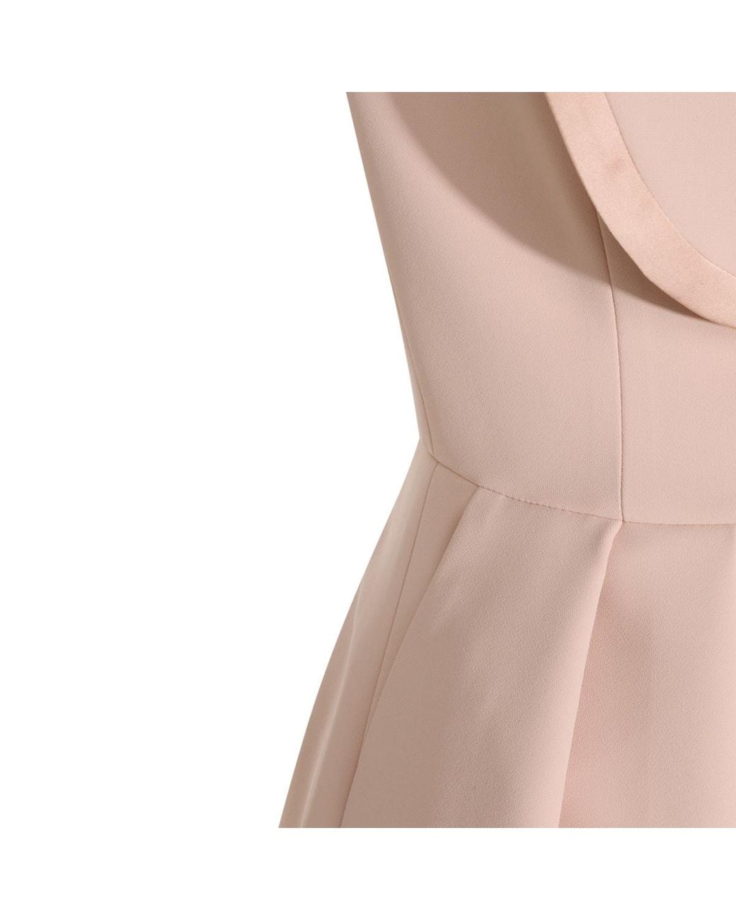 Elisabetta Franchi Pink Shawl Collar Mini Dress