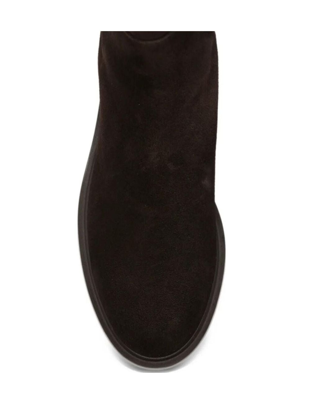 Stuart Weitzman Black Round-Toe Knee-High Boots
