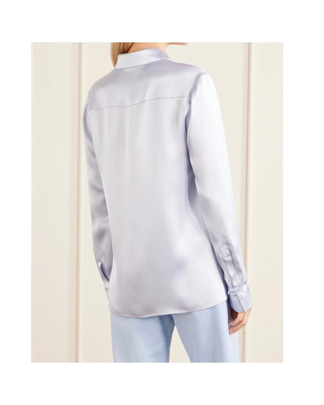 Gabriela Hearst White Cruz Silk Shirt