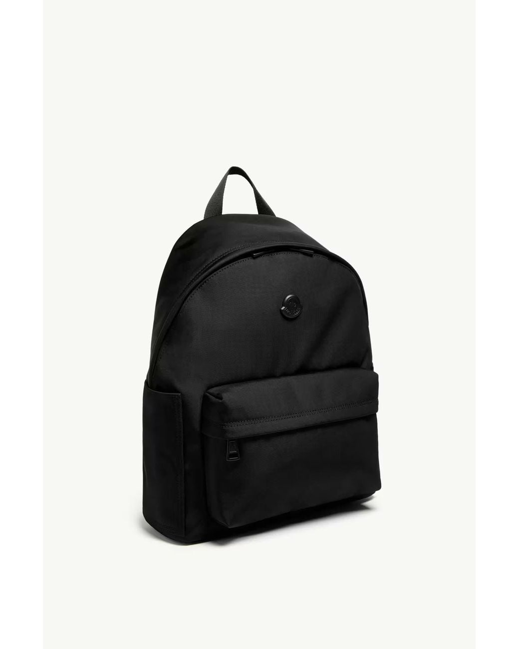 Moncler Black New Pierrick Logo Backpack for men