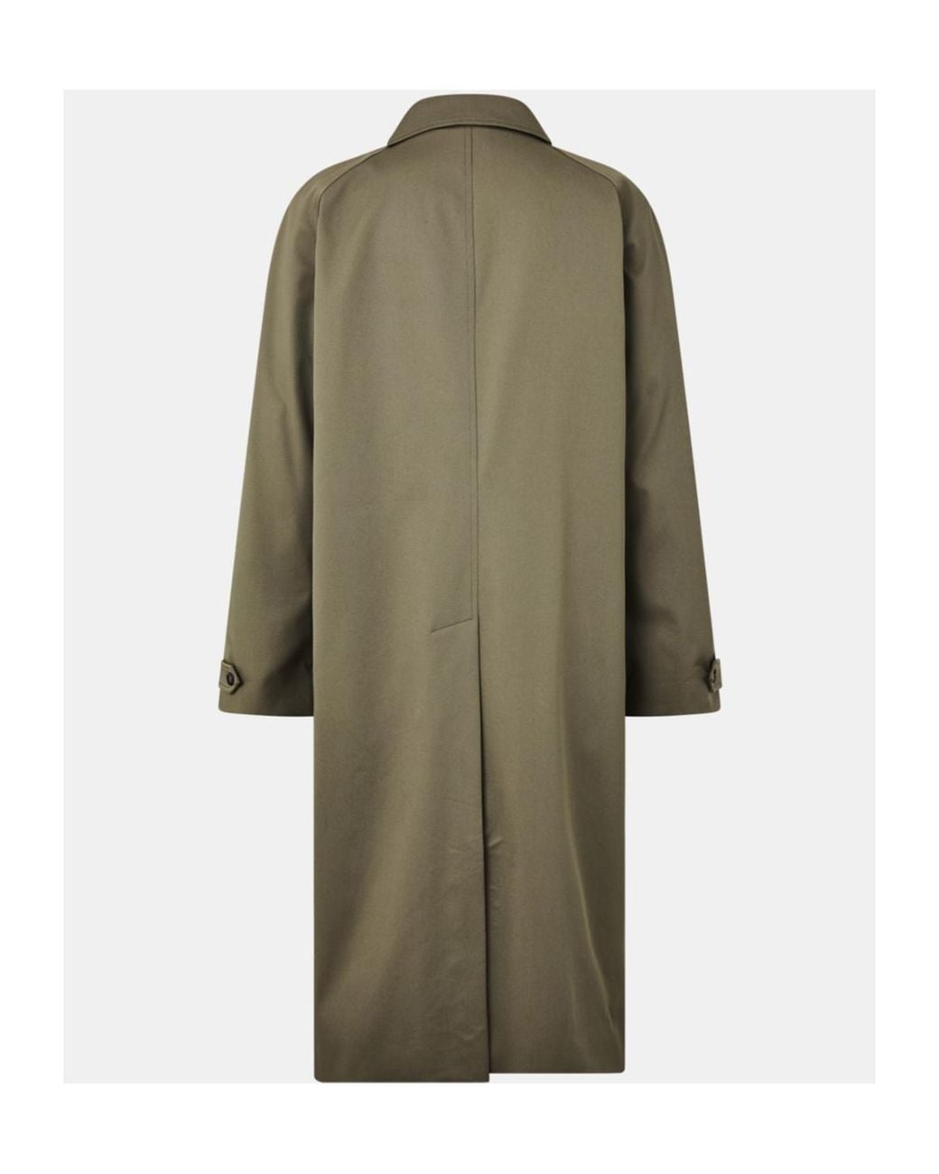 Anine Bing Green Lapel Long Sleeve Coat