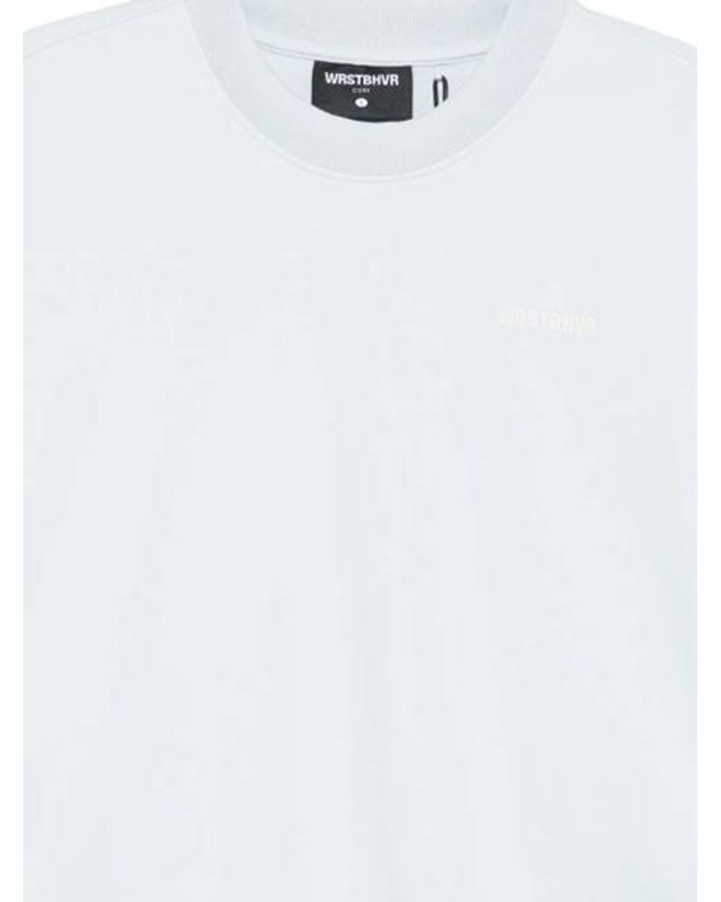 WRSTBHVR White Logo-Print Sweater for men