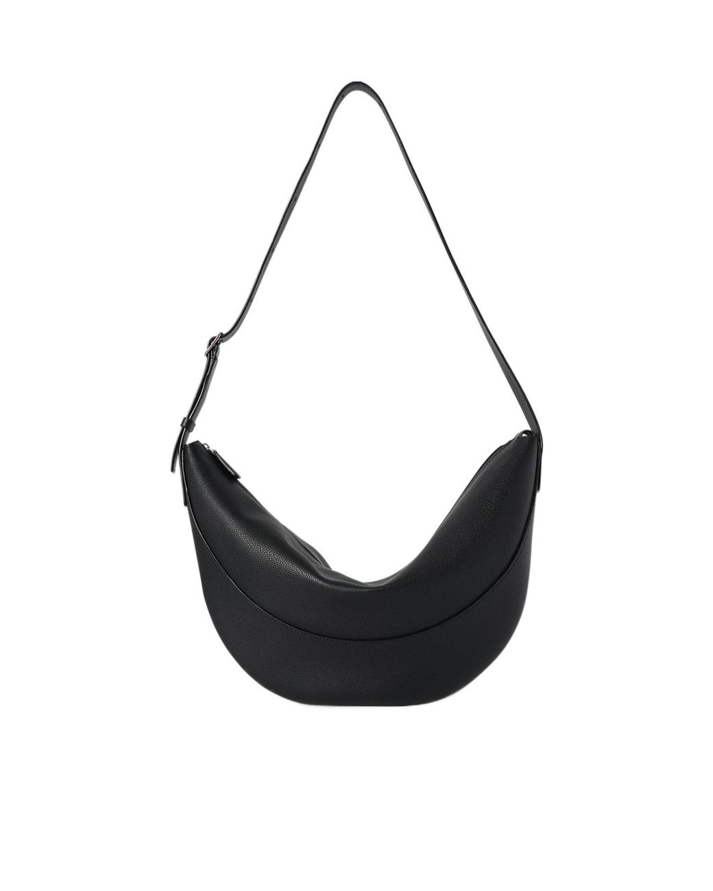 The Row Black Jouve Zipped Shoulder Bag