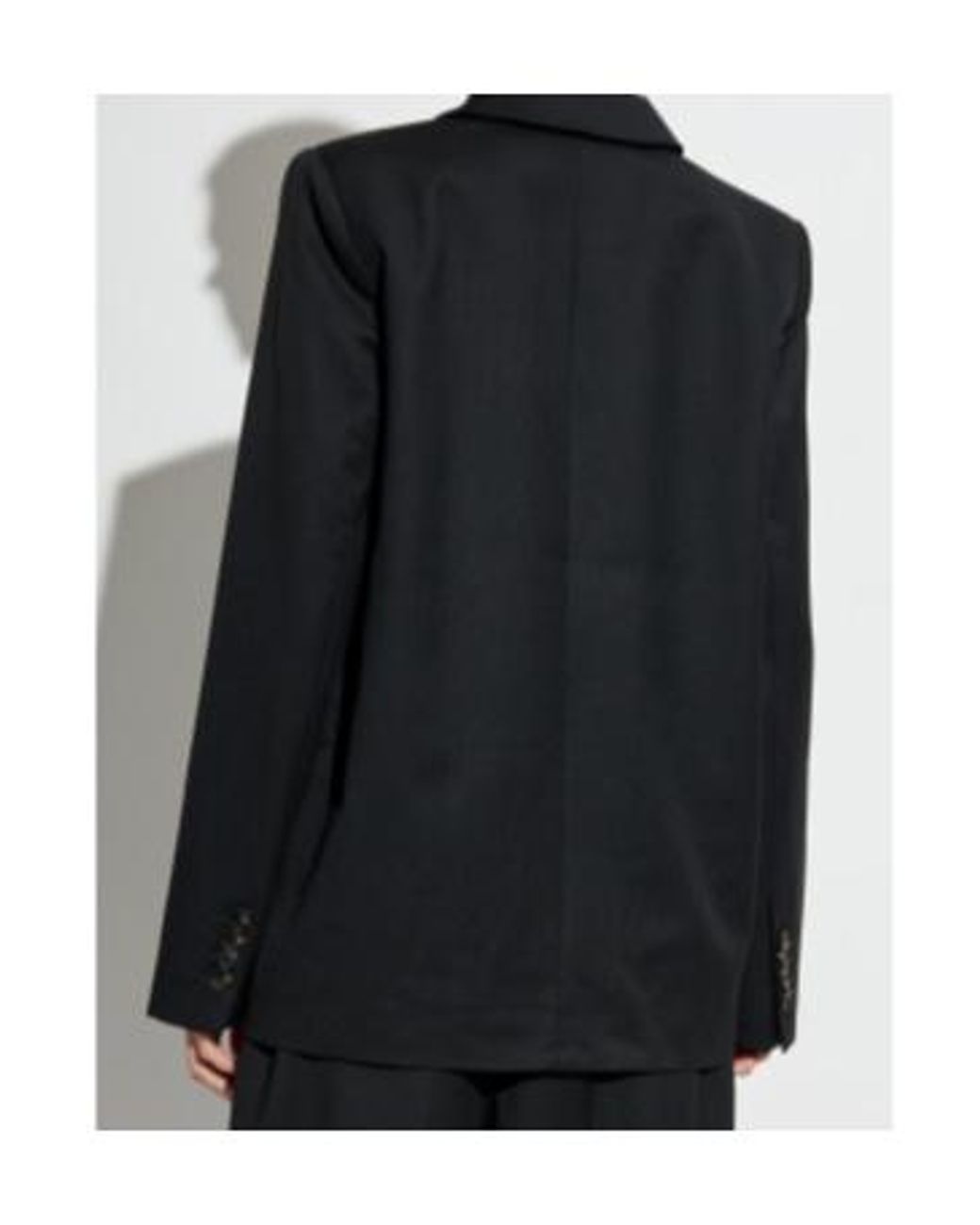Ganni Black Double-Breasted Blazer