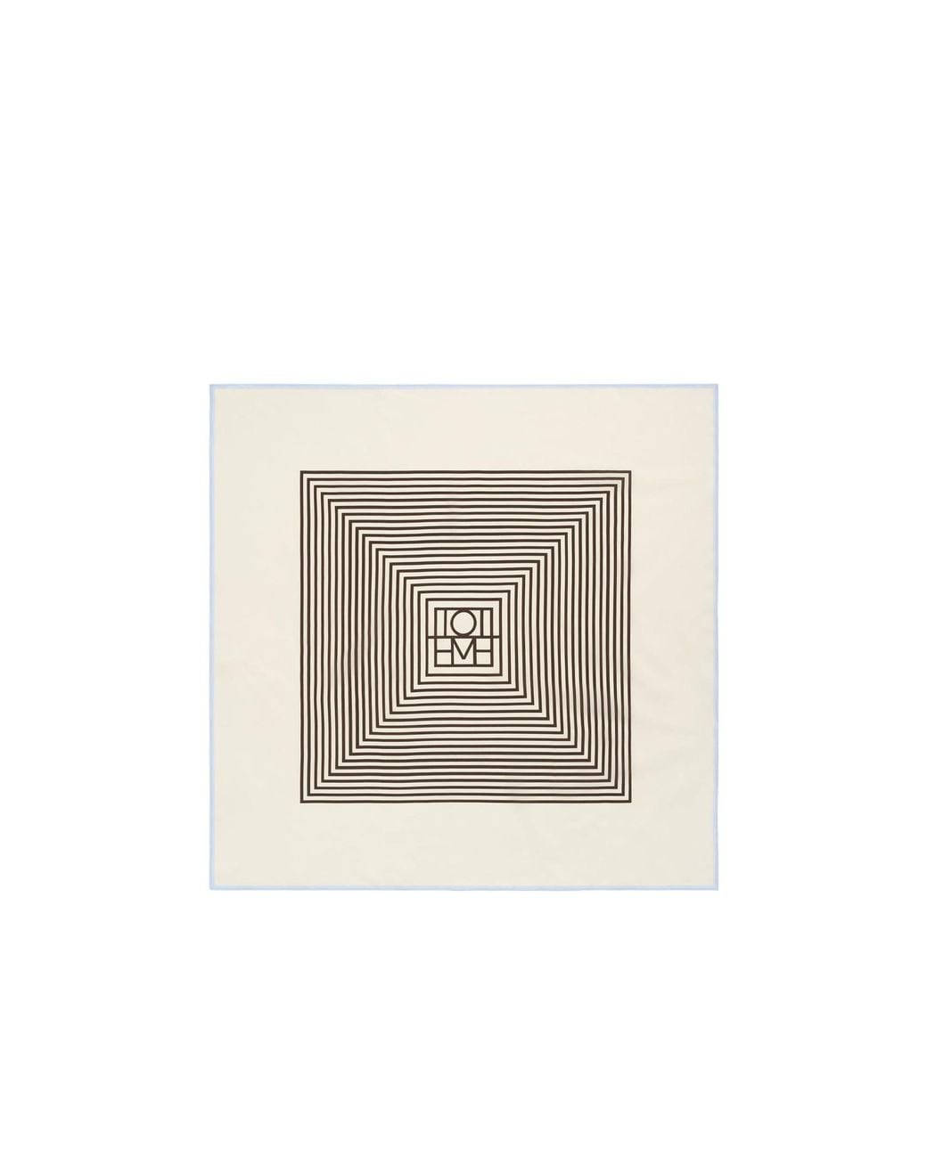 Totême White Totême Geometric Silk Scarf
