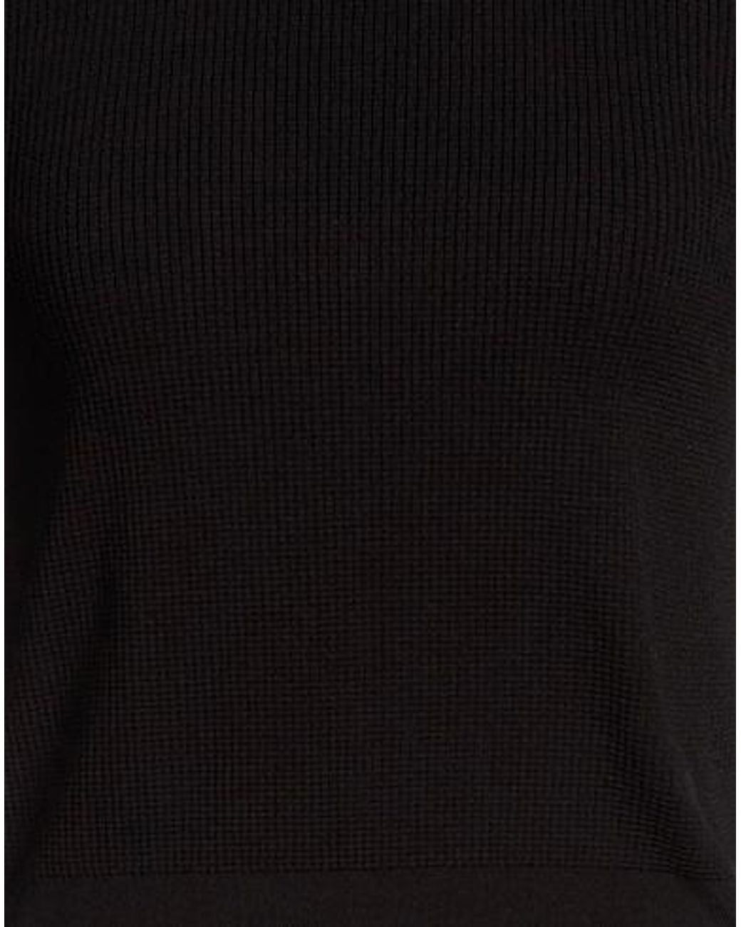 Tory Burch Black Plain Colour Jumpers