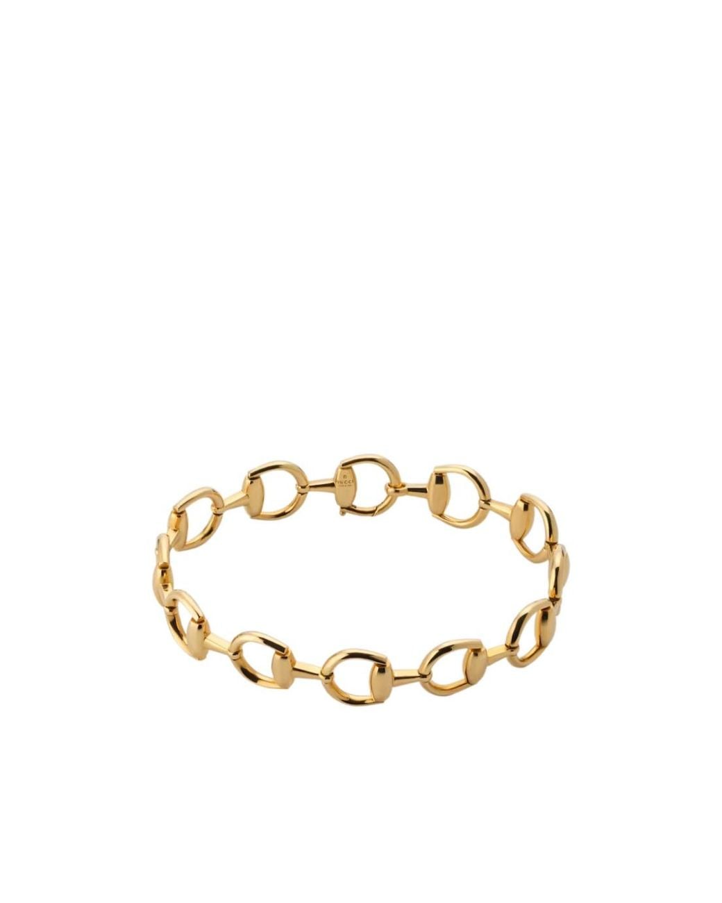 Gucci Metallic Horsebit 18K Bracelet for men