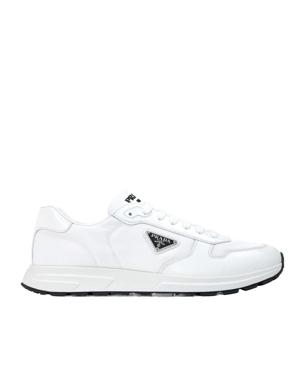 Prada White Versatile Casual Sneakers for men