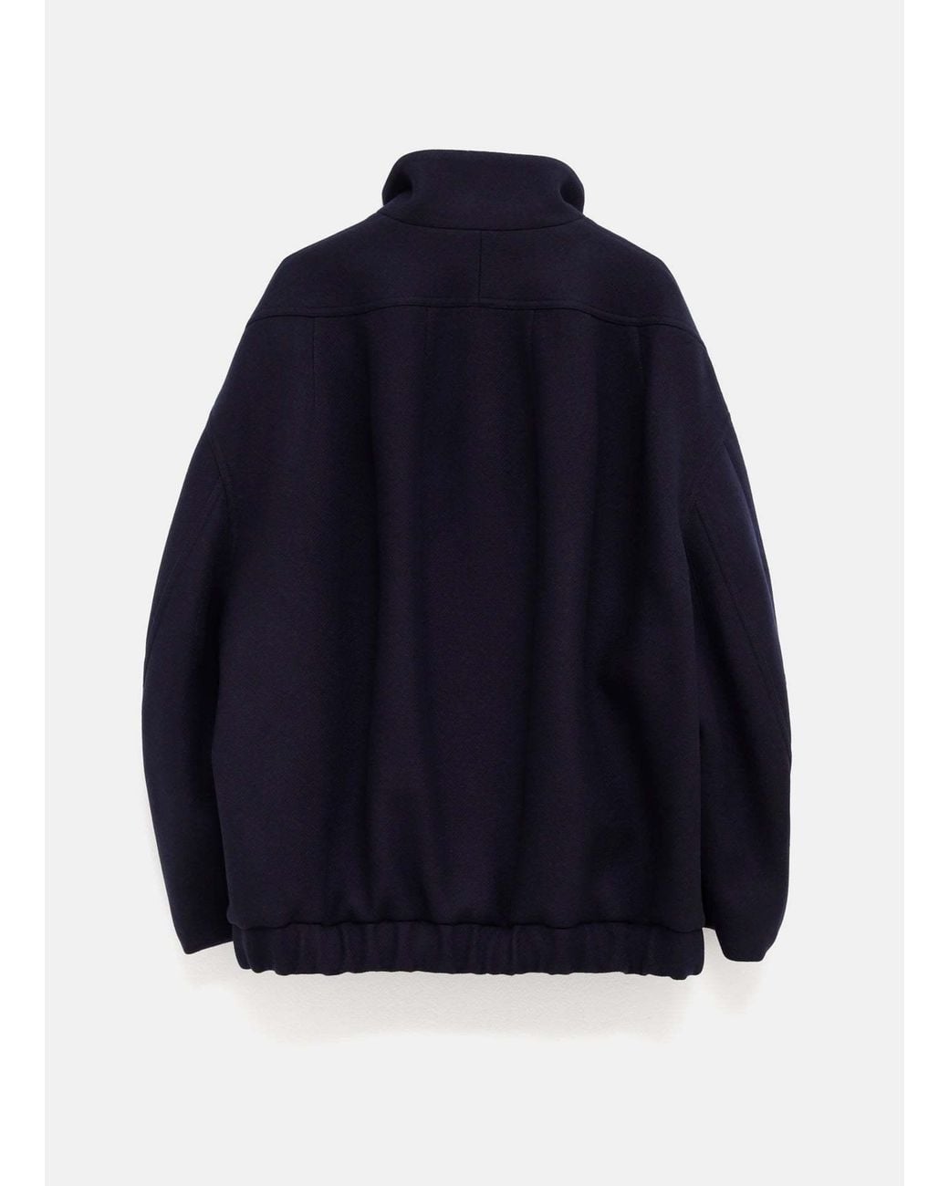 Dries Van Noten Blue High-Neck Jacket