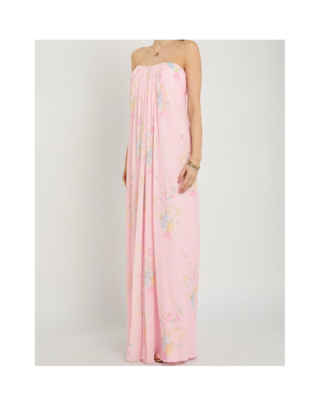LoveShackFancy Pink Emara Floral Gown