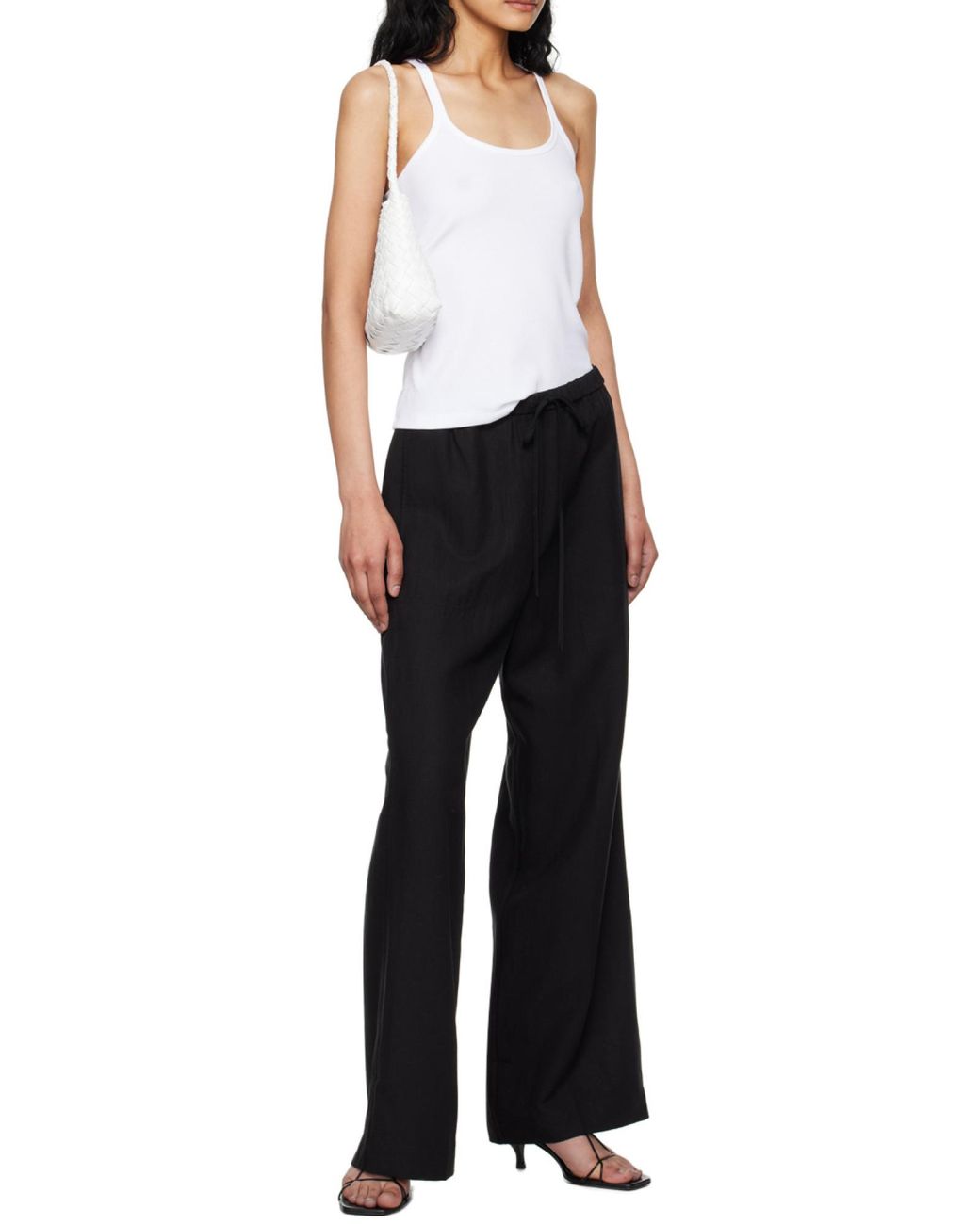 Totême  Black Totême Fluid Drawstring Trousers