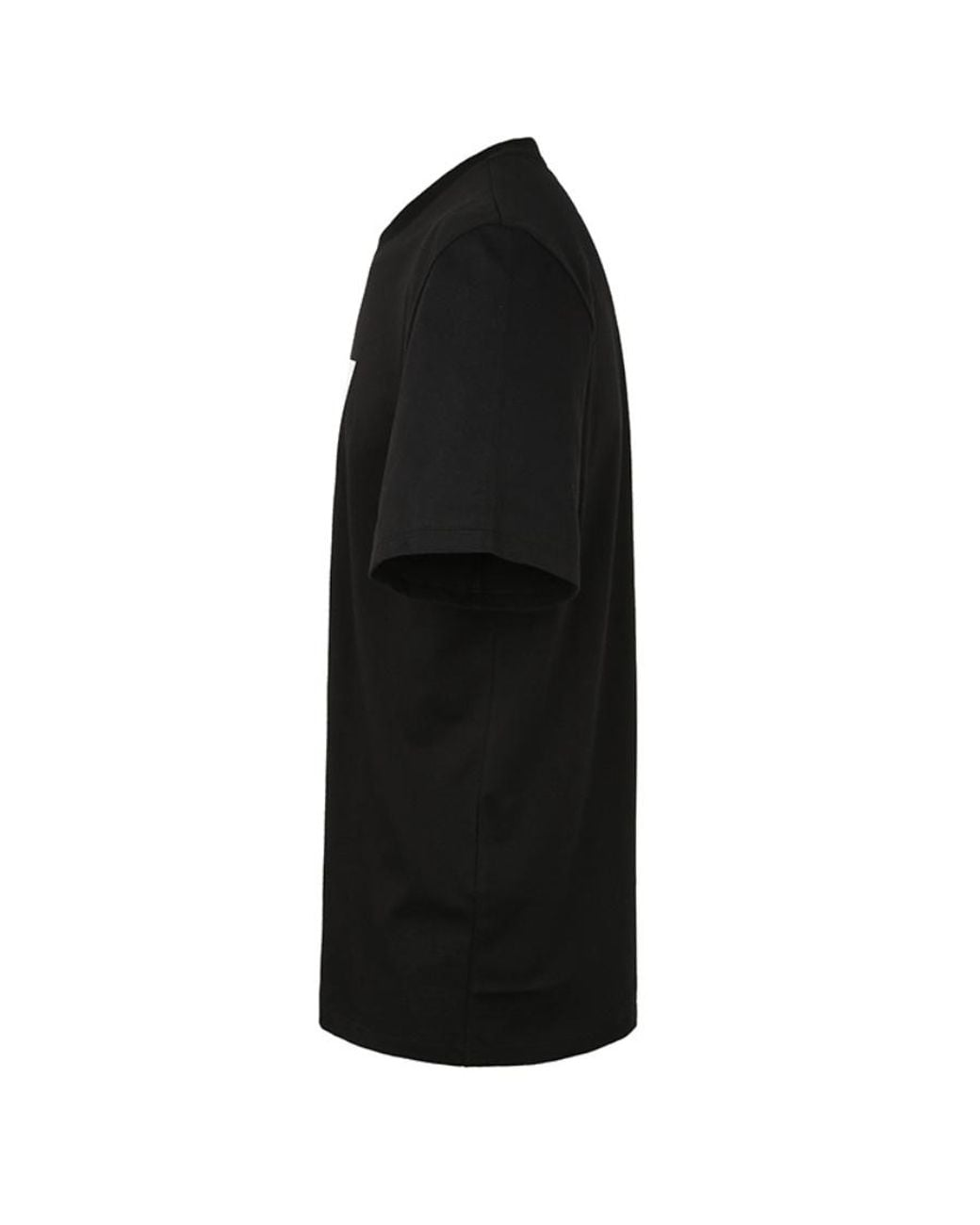 MSGM Black Item O-Neck Short-Sleeved T-Shirt for men