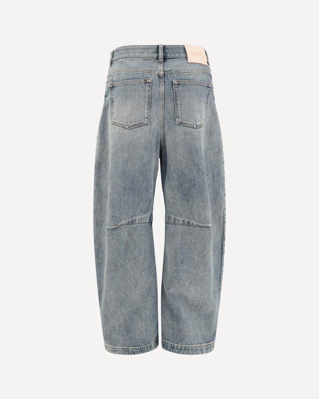Loewe Gray Anagram Barrel Jeans