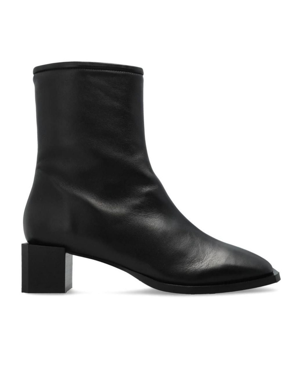 AllSaints Black Avril Heeled Ankle Boots