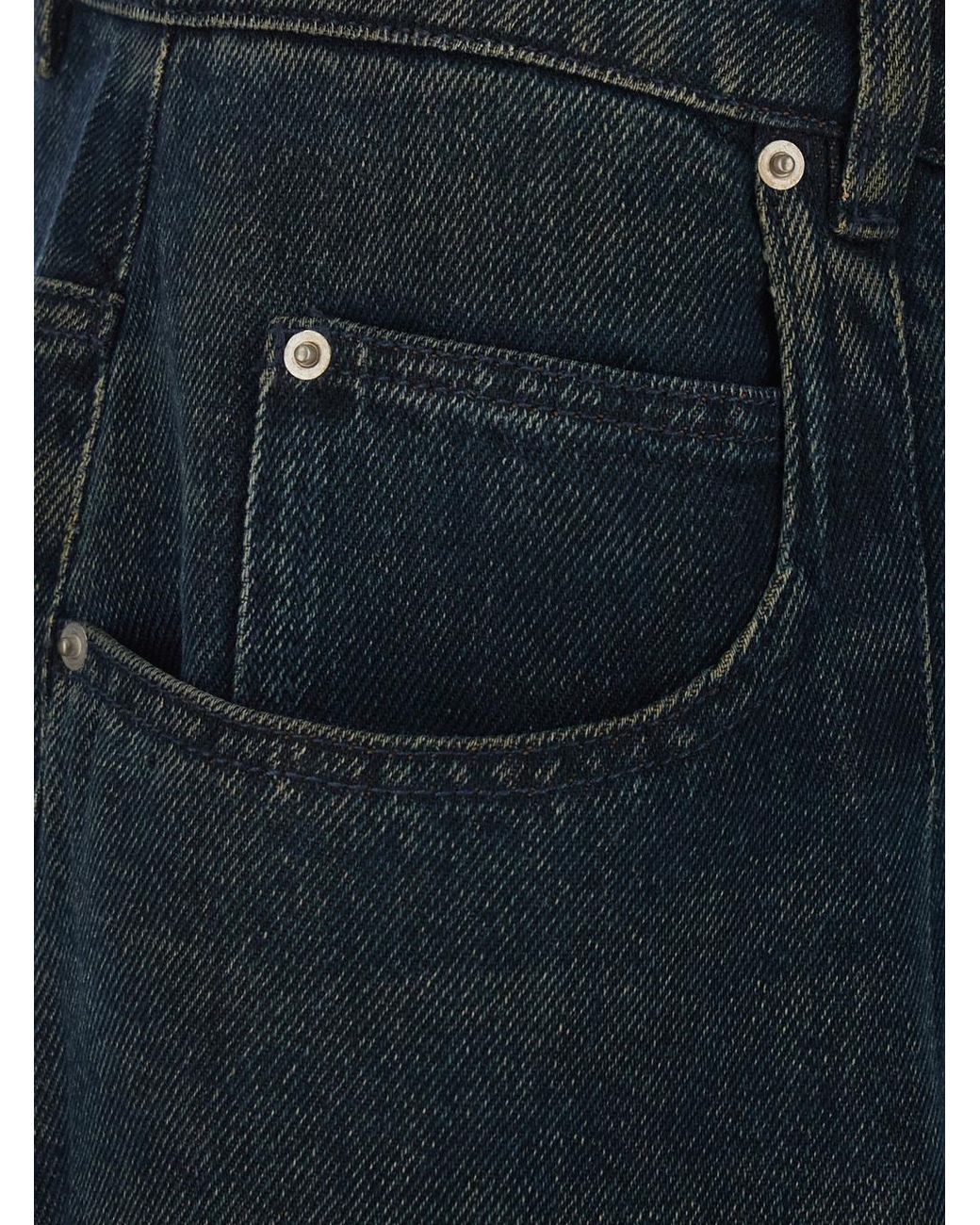 Isabel Marant Blue Rodayna Pleated Jeans